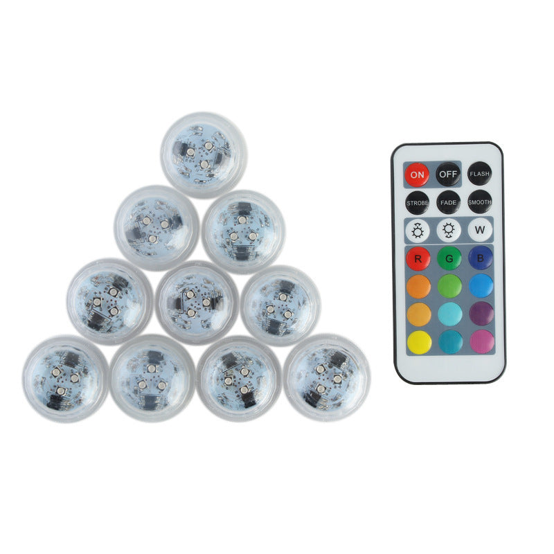 LZINA™ | Modern simplicity waterproof battery PS round underwater LED landscape lighting outdoor light for outdoor patio