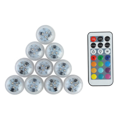 LZINA™ | Modern Simplicity waterproof Battery PS round underwater LED landscape lighting outdoor light for outdoor patio