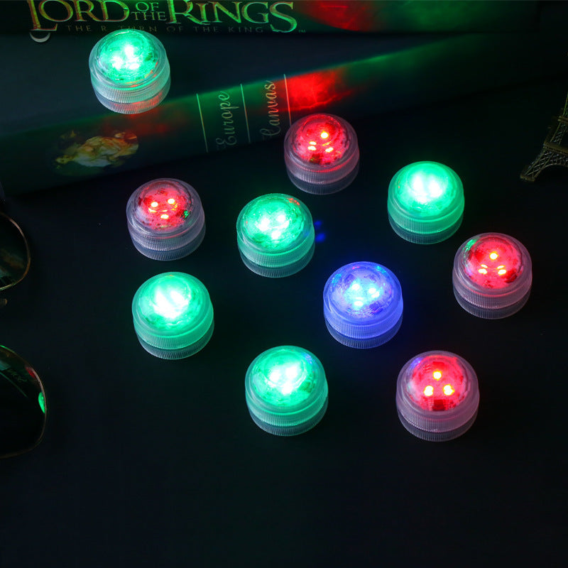 LZINA™ | Modern Simplicity waterproof Battery PS round underwater LED landscape lighting outdoor light for outdoor patio