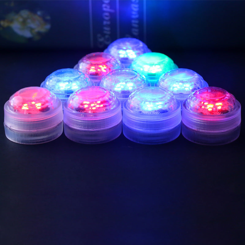 LZINA™ | Modern simplicity waterproof battery PS round underwater LED landscape lighting outdoor light for outdoor patio