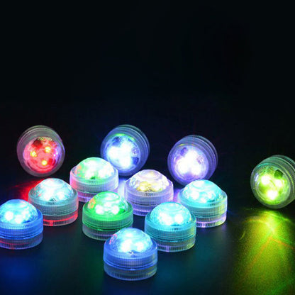 LZINA™ | Modern Simplicity waterproof Battery PS round underwater LED landscape lighting outdoor light for outdoor patio