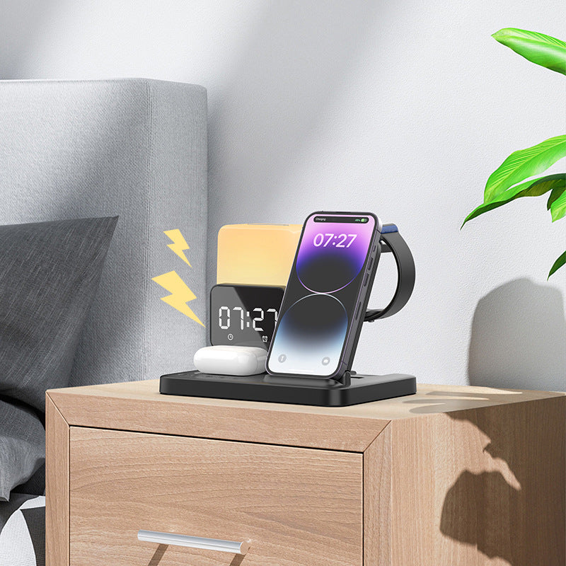 LZINA™ | Multi-Functional Night Light Clock Wireless Charger