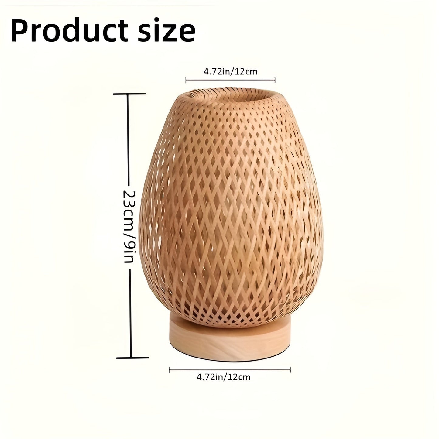 BowLift Bamboo Table Lamp with USB Power – Eco-Friendly, Energy-Saving Design