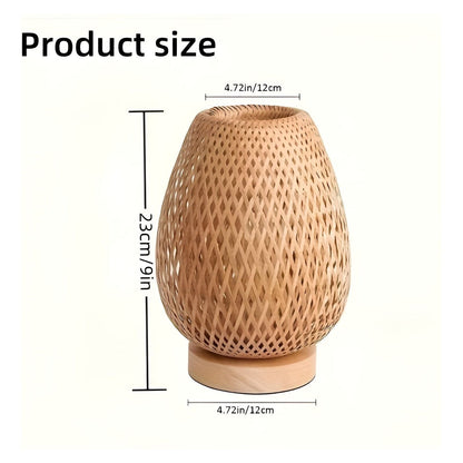 BowLift Aura Lamp: Bamboo USB-Powered Table Lamp for the Bedroom