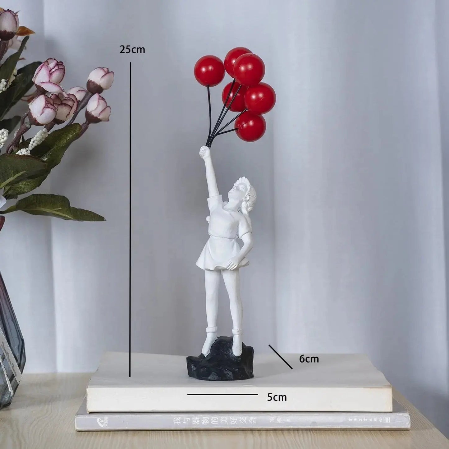 LZINA™ | Banksy flying Balloon Girl Statue
