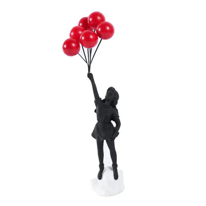 LZINA™ | Banksy flying Balloon Girl Statue