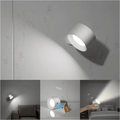 BowLift 360° Wireless Rechargeable Wall Light — Flexible, All-Angle LED Illumination