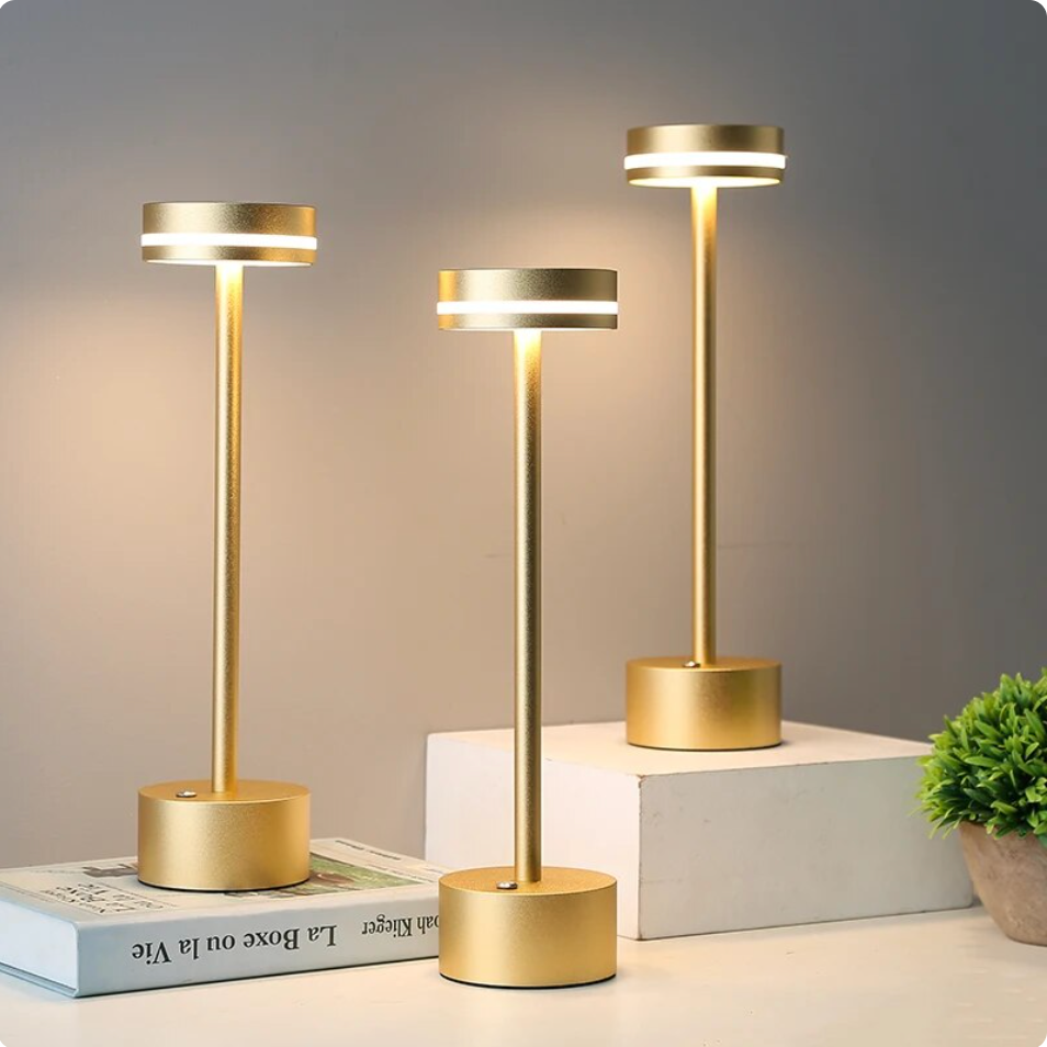 BowLift Rechargeable Wireless Touch Table Lamp – Sleek Cordless Lighting with Tap Control