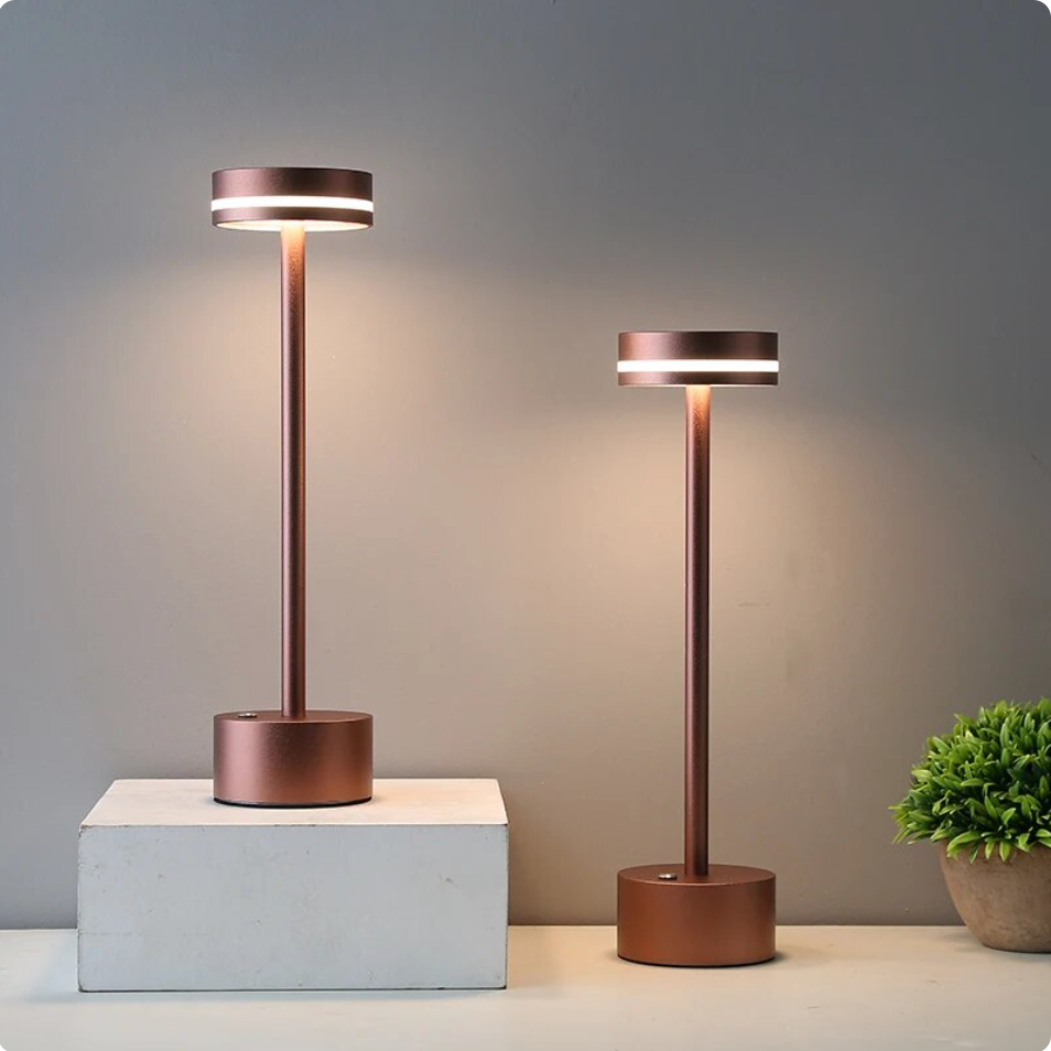 BowLift Rechargeable Wireless Touch Table Lamp – Sleek Cordless Lighting with Tap Control