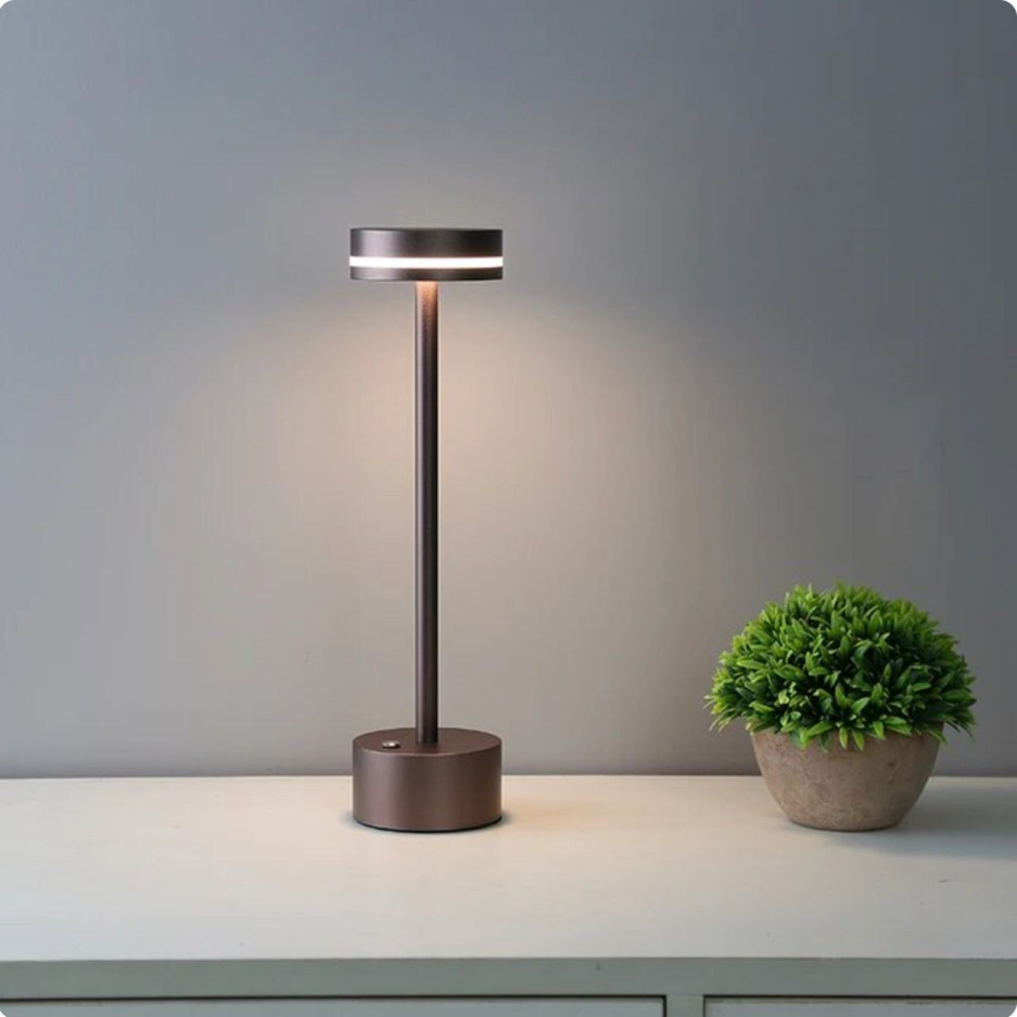 BowLift Rechargeable Wireless Touch Table Lamp – Sleek Cordless Lighting with Tap Control