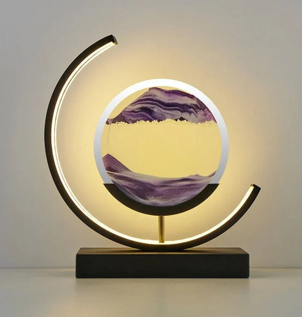 LZINA™ | Balance Sand Art Lamp | Best Lava Lamps-Inspired Space Lamp, Cool LED Night Light for Relaxing Bedroom & Living Room Decor