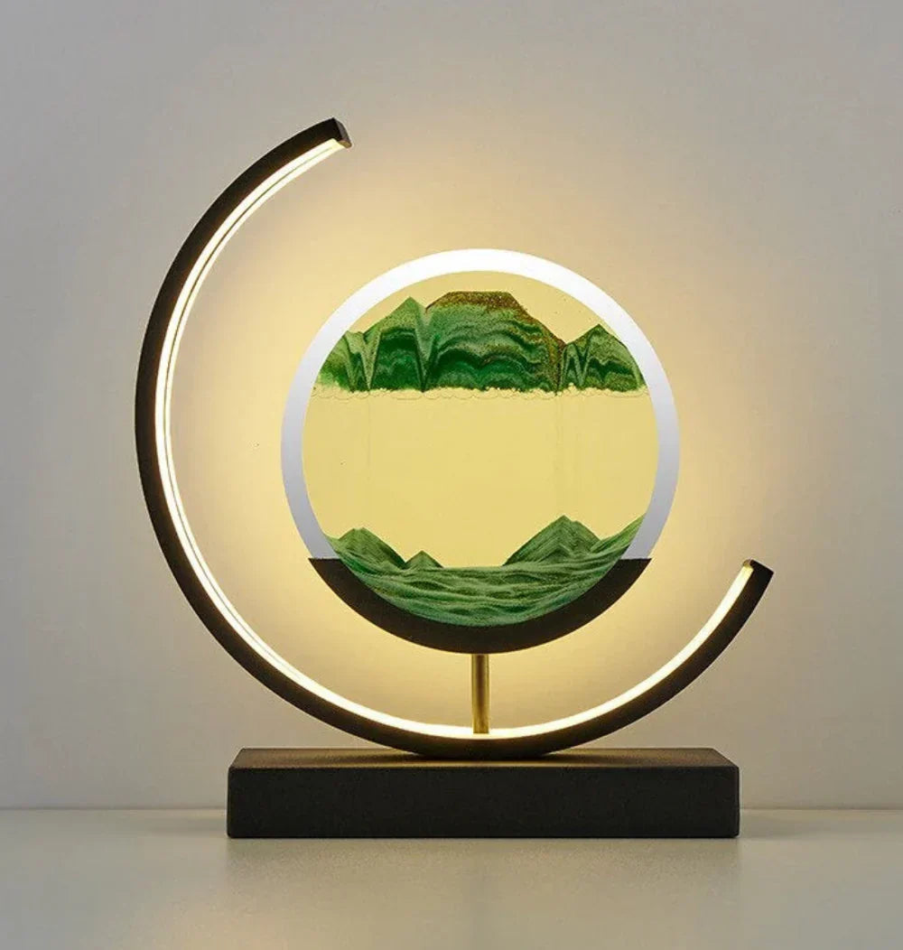 LZINA™ | Balance Sand Art Lamp | Best Lava Lamps-Inspired Space Lamp, Cool LED Night Light for Relaxing Bedroom & Living Room Decor
