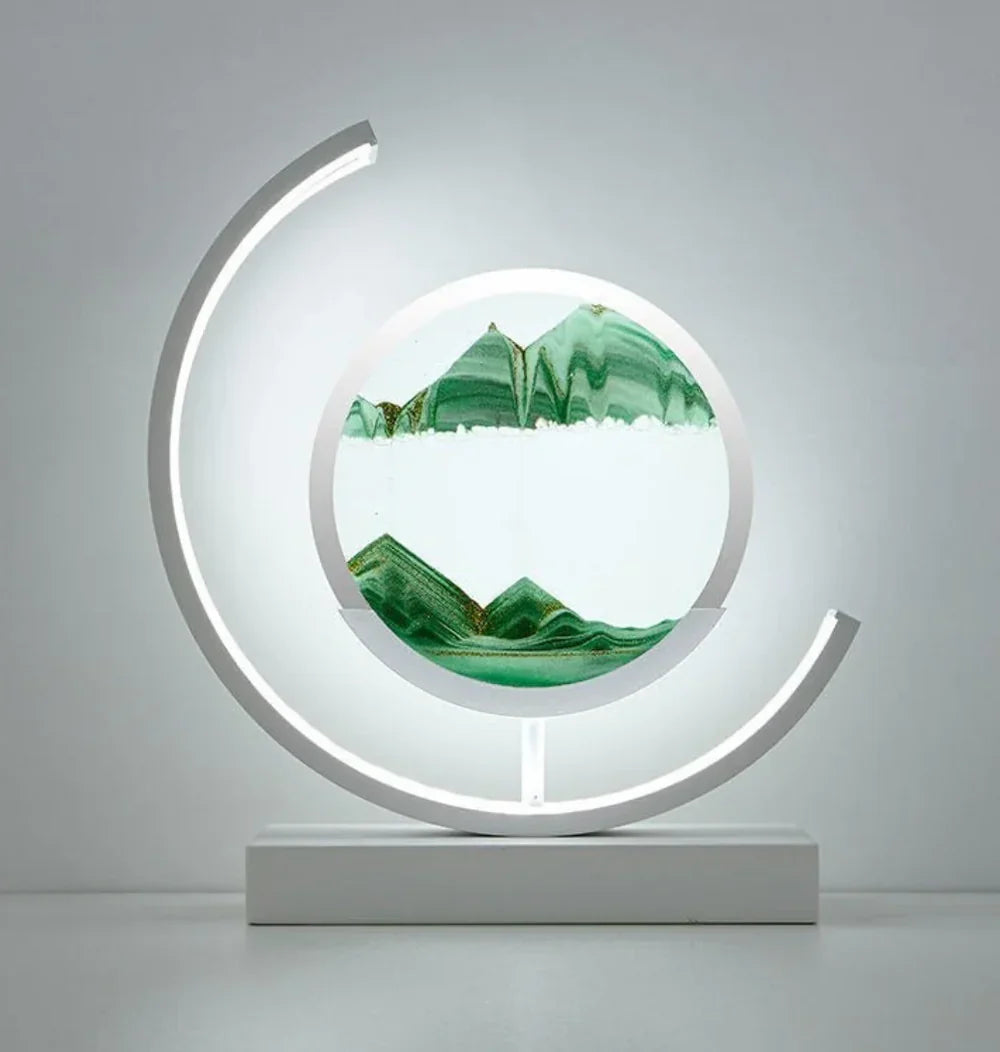 LZINA™ | Balance Sand Art Lamp | Best Lava Lamps-Inspired Space Lamp, Cool LED Night Light for Relaxing Bedroom & Living Room Decor