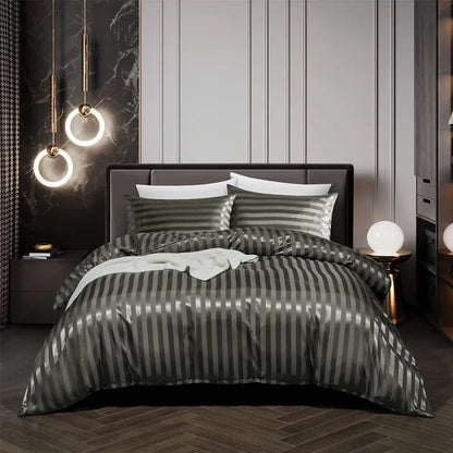 BowLift | NoirLuxe Duvet Cover Set - Elegant Satin Bedroom Transformations