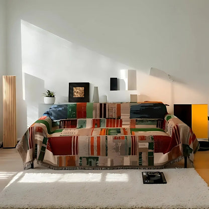 BowLift | Bohemian Rustic Geometric Sofa Cover