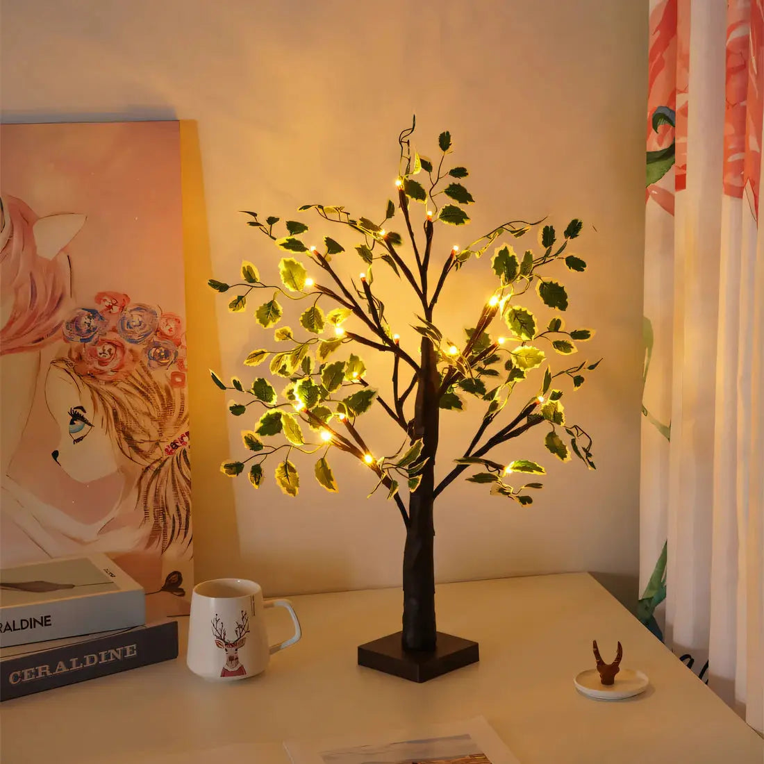 BowLift BrightTree Table Lamp — Enchanting Tree-Inspired Design with Cozy Warm LED Light