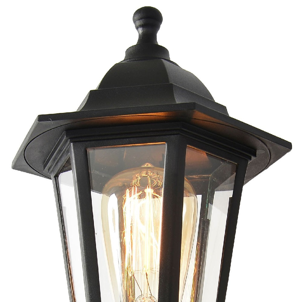 LZINA™ | Black Outdoor Vintage Hanging Lamp with PIR