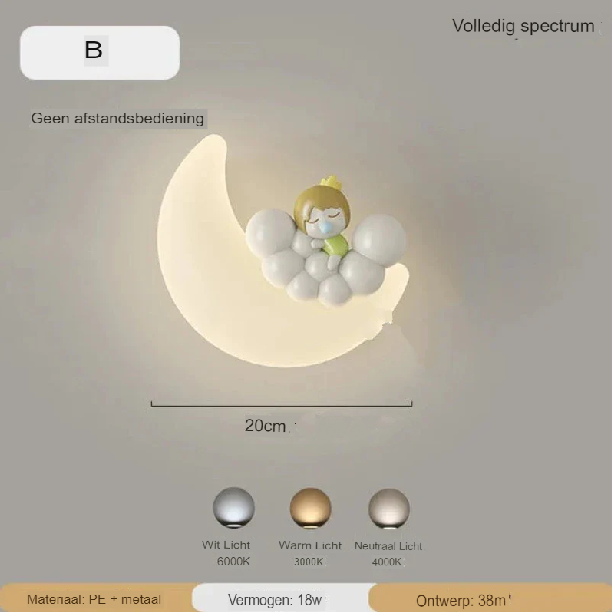 BowLift Moon Wall Lamp — Soft, Ambient Lighting with Premium Quality | Noram