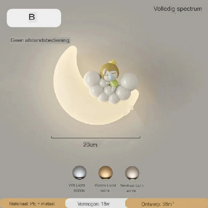 BowLift Moon Wall Lamp — Soft, Ambient Lighting with Premium Quality | Noram