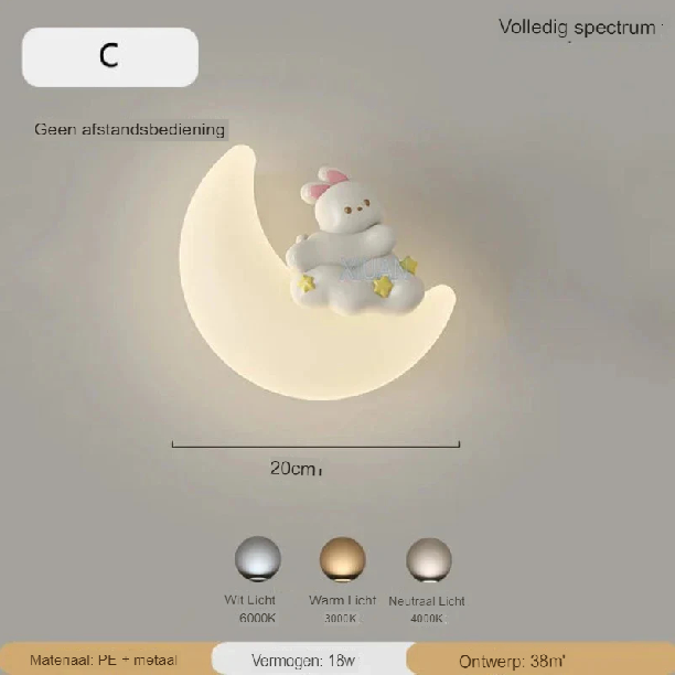 BowLift Moon Wall Lamp — Soft, Ambient Lighting with Premium Quality | Noram