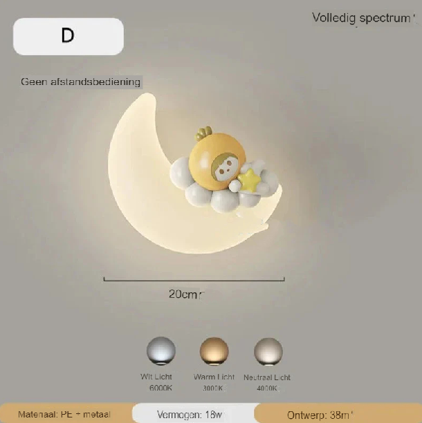 BowLift Moon Wall Lamp — Soft, Ambient Lighting with Premium Quality | Noram