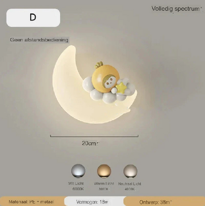 BowLift Moon Wall Lamp — Soft, Ambient Lighting with Premium Quality | Noram