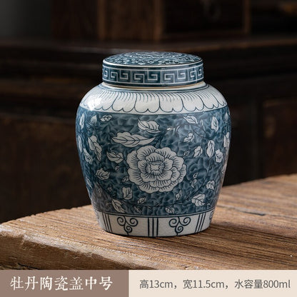 BowLift | Ceramic airtight container tea box tea can moisture-protected storage tank tea container storage bottle tea organizer jar tea cans