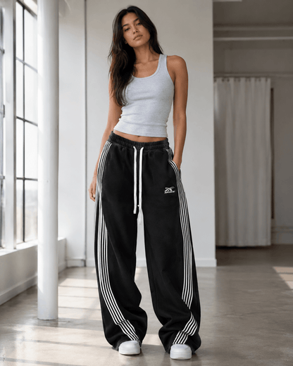 Women’s Y2K Embroidered Cargo Joggers Drawstring Sweatpants