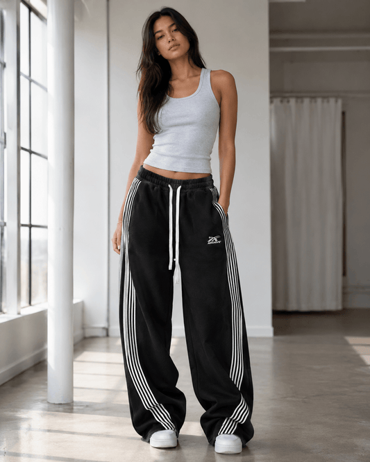 Women’s Y2K Embroidered Cargo Joggers Drawstring Sweatpants