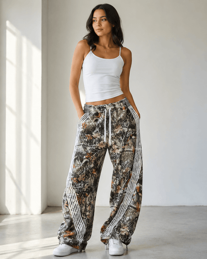 Women’s Y2K Embroidered Cargo Joggers Drawstring Sweatpants