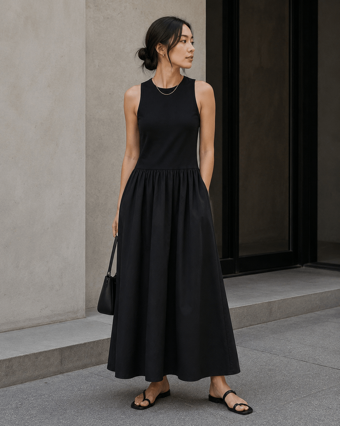 Women's Sleeveless Maxi Dress – Casual Fit & Flare A-Line Summer Dress