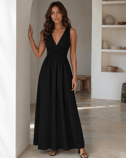 Women’s Sleeveless High Waist Maxi Dress