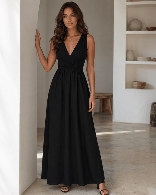 Women’s Sleeveless High Waist Maxi Dress