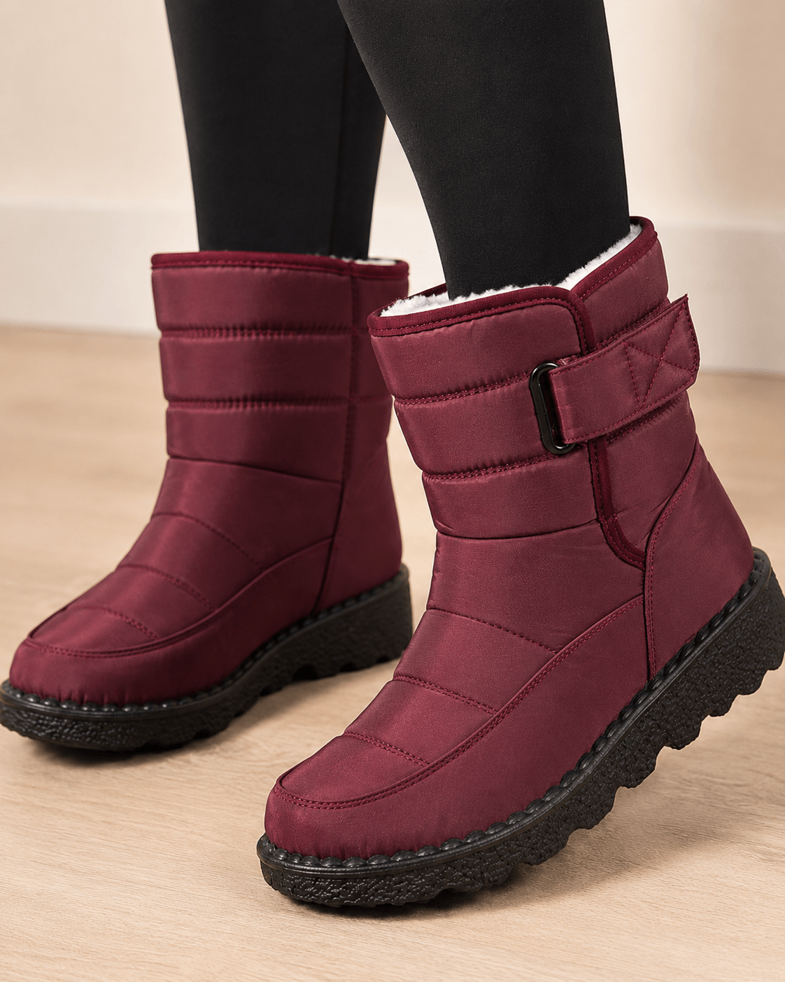 Women’s Waterproof Winter Snow Boots Plush Lined Ankle Boots