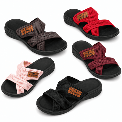 Women’s Mesh Wedge Sandals Open Toe Pull On Summer Shoes