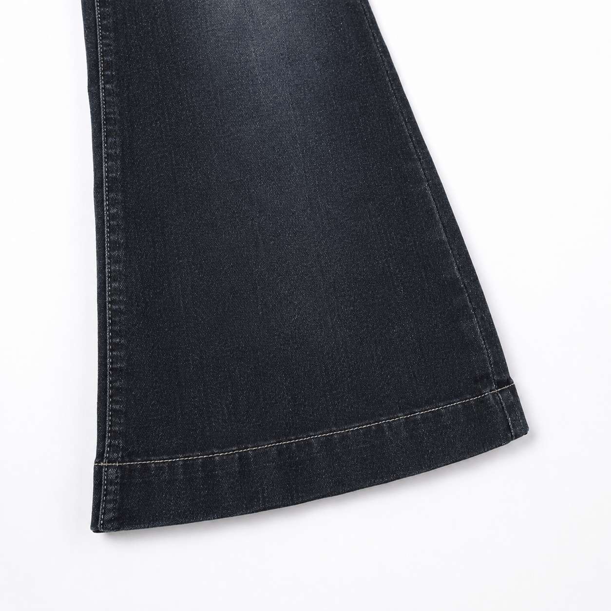 Women’s Blue Low Rise Flared Jeans Stretch Full Length Denim Trousers