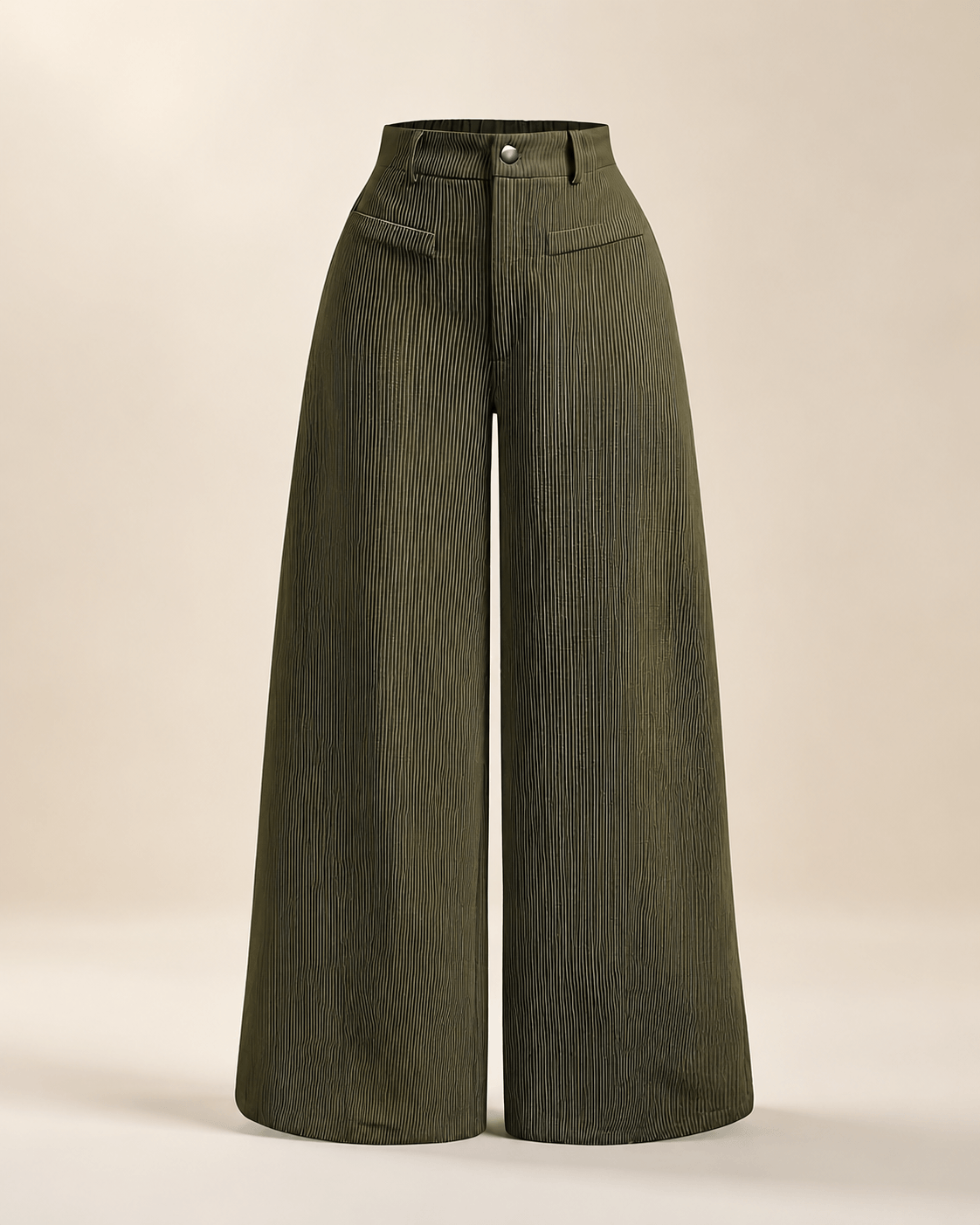 Women’s High Waisted Wide Leg Trousers Full Length Office Trousers