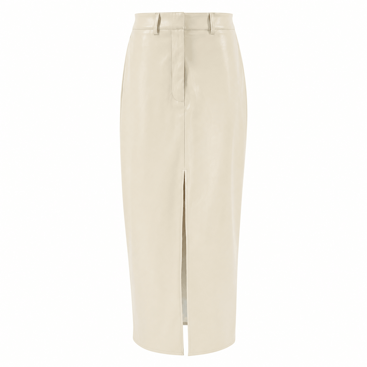 Women’s High Waisted Asymmetric Maxi Skirt Front Split Slim Fit Skirt
