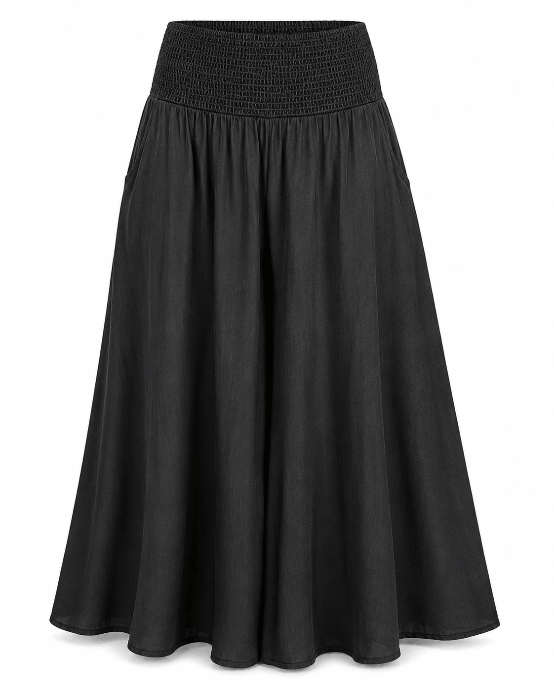 Women’s Elastic Waist Wide Leg Palazzo Trousers