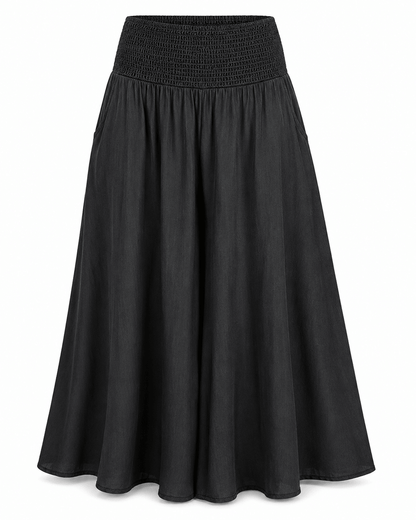 Women’s Elastic Waist Wide Leg Palazzo Trousers