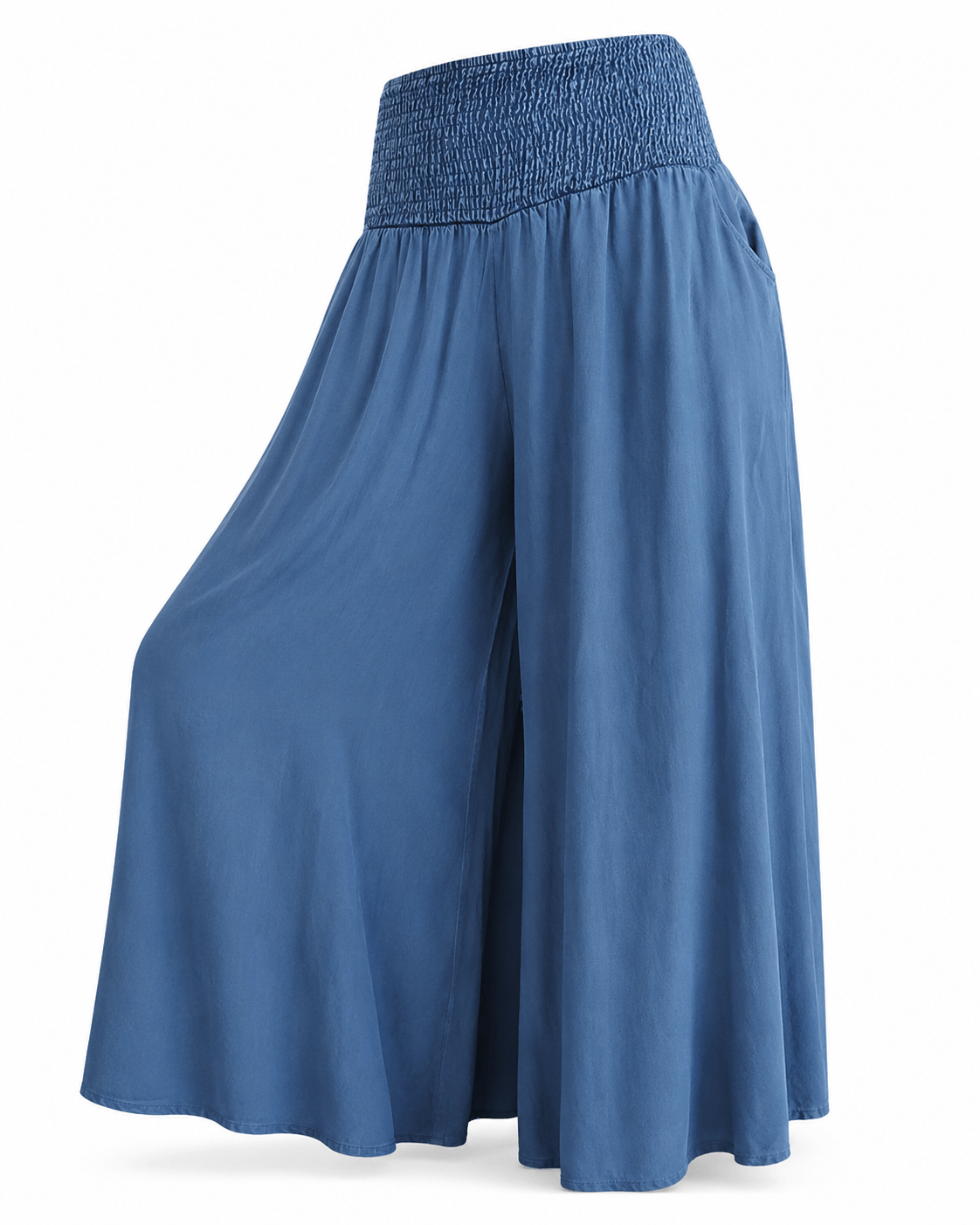 Women’s Elastic Waist Wide Leg Palazzo Trousers