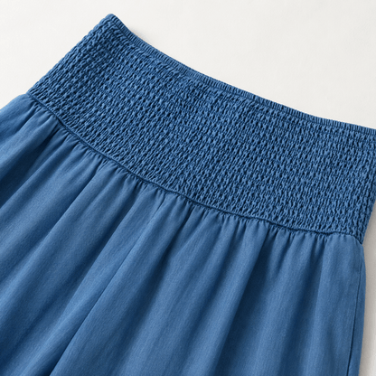 Women’s Elastic Waist Wide Leg Palazzo Trousers