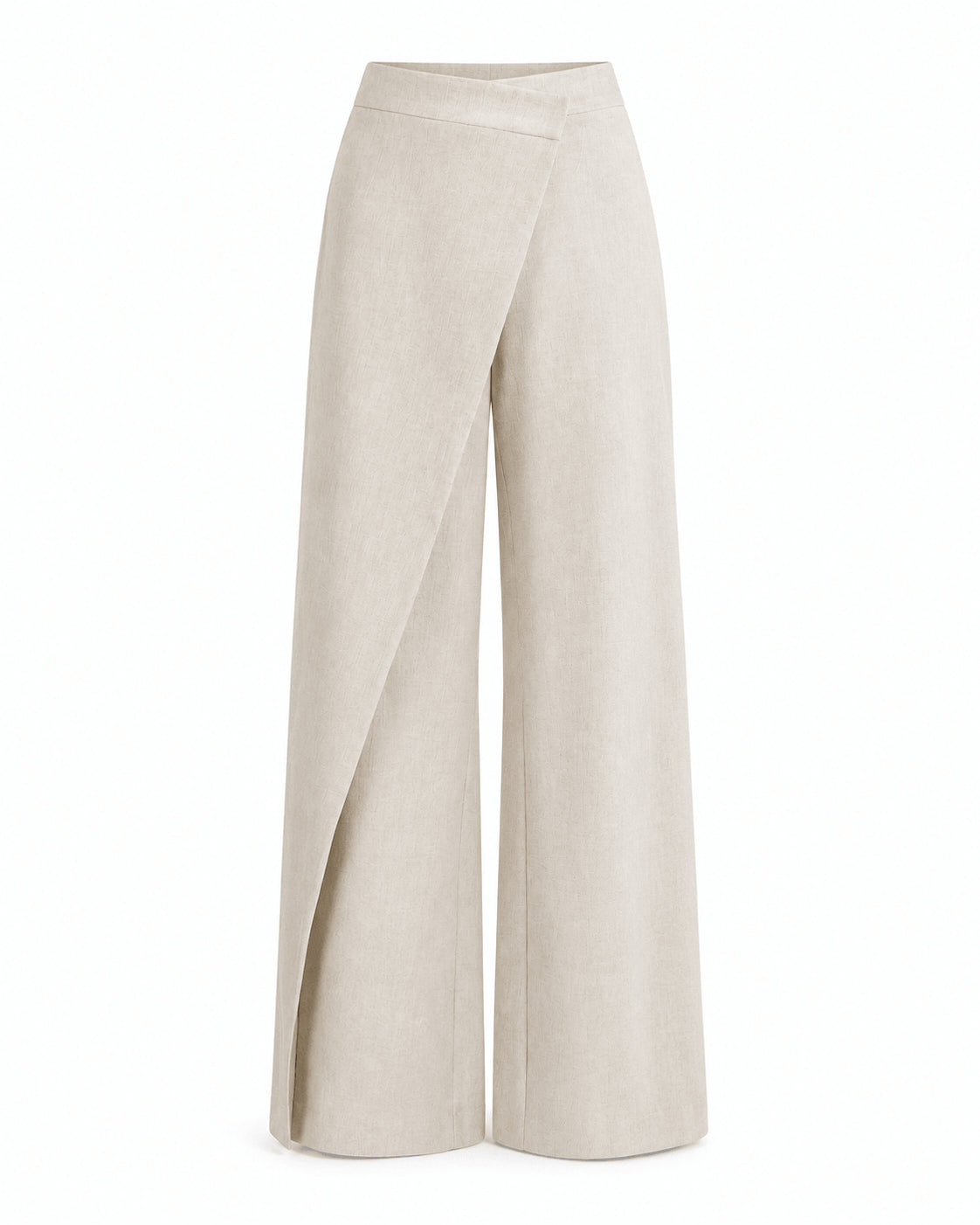 Women’s High Waist Asymmetric Wrap Wide Leg Trousers