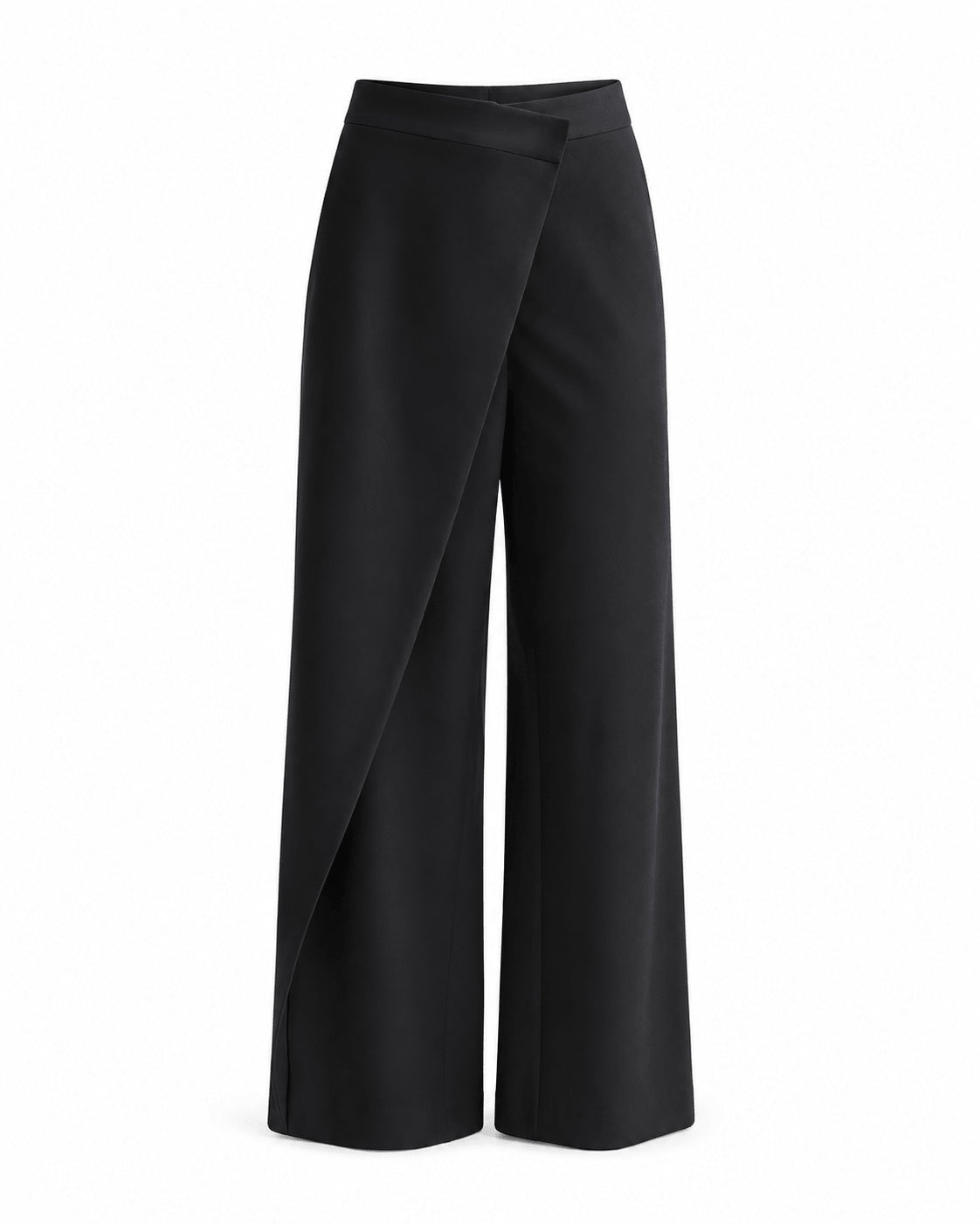 Women’s High Waist Asymmetric Wrap Wide Leg Trousers