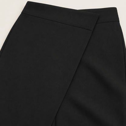 Women’s High Waist Asymmetric Wrap Wide Leg Trousers