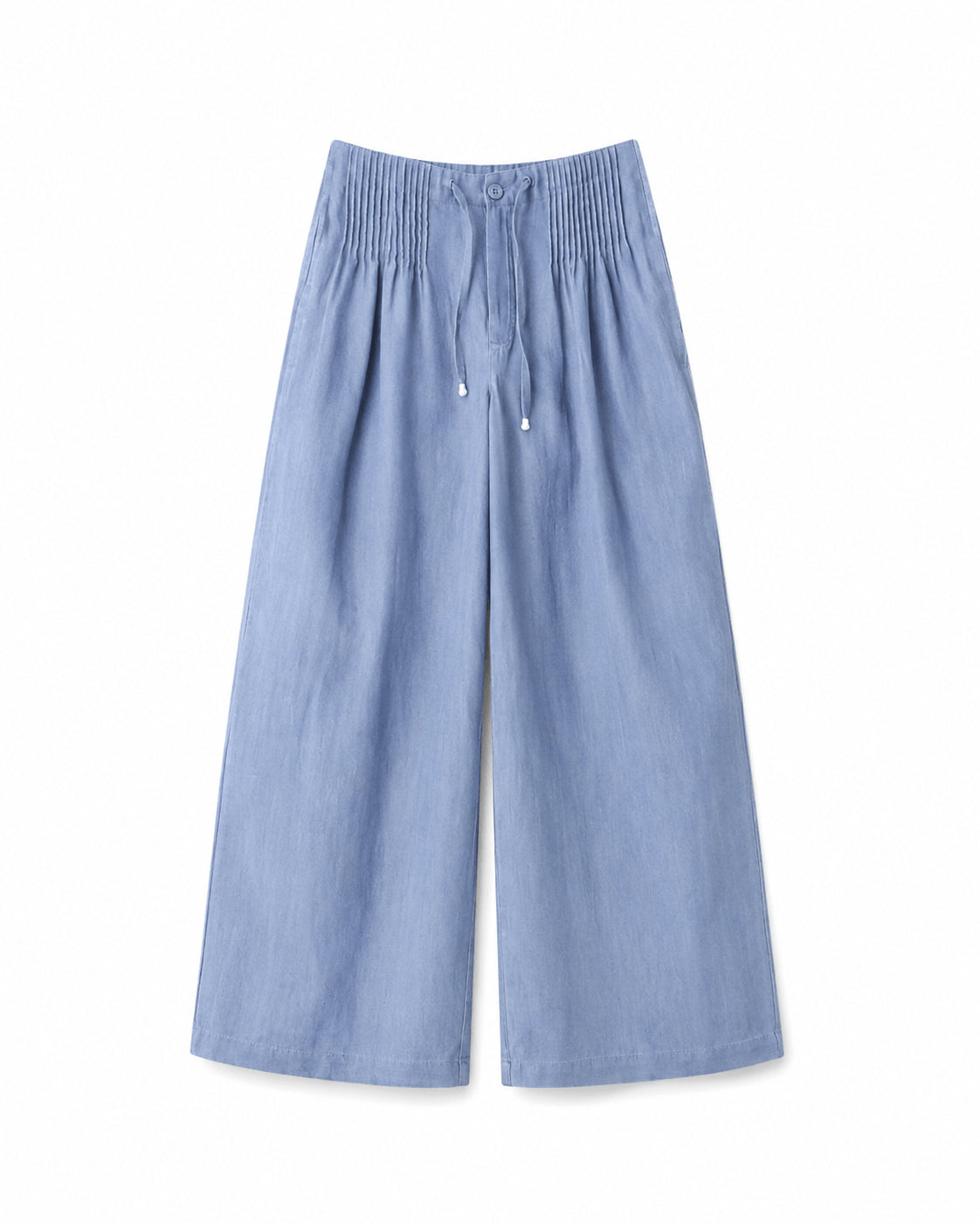Women’s Elastic Waist Drawstring Wide Leg Trousers