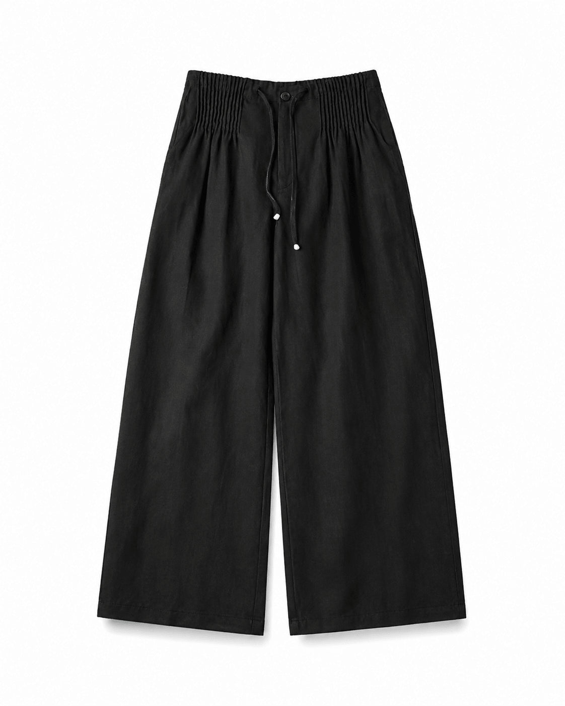 Women’s Elastic Waist Drawstring Wide Leg Trousers