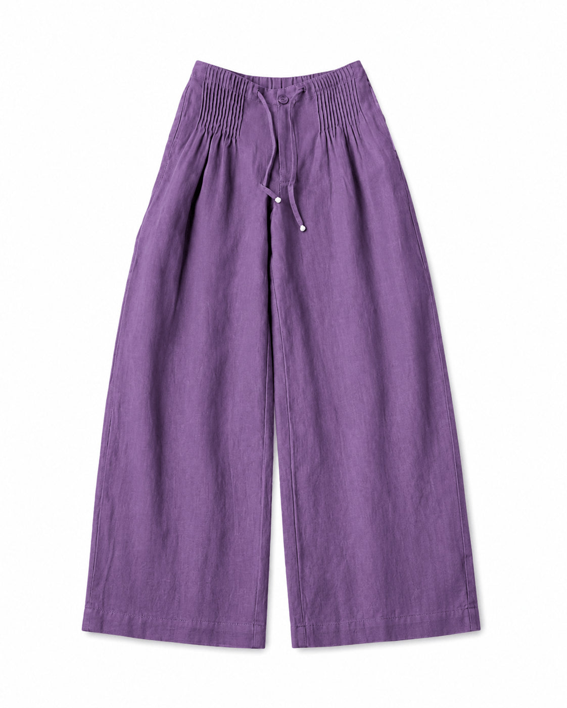 Women’s Elastic Waist Drawstring Wide Leg Trousers