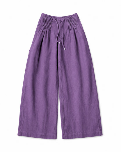 Women’s Elastic Waist Drawstring Wide Leg Trousers