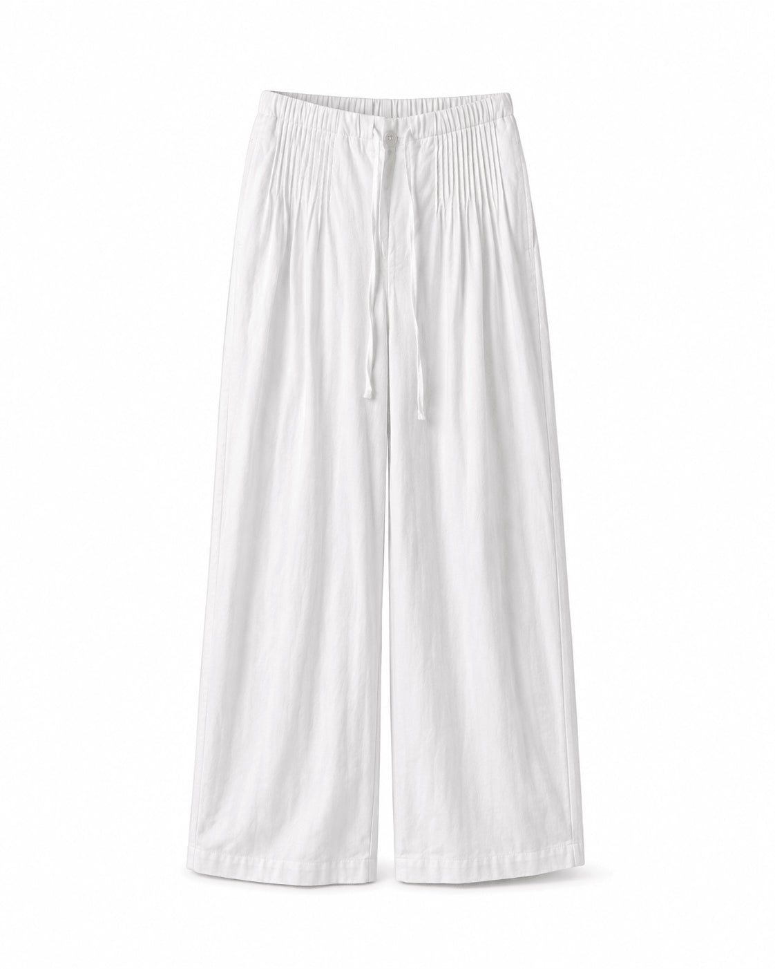 Women’s Elastic Waist Drawstring Wide Leg Trousers